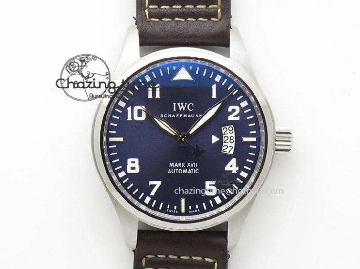 MIROTIME 0513 MARK XVIII Le Petit Prince IW327004 SS FKF 1:1 Best Edition Blue Dial On Brown Leather Strap Trendsetting 7117